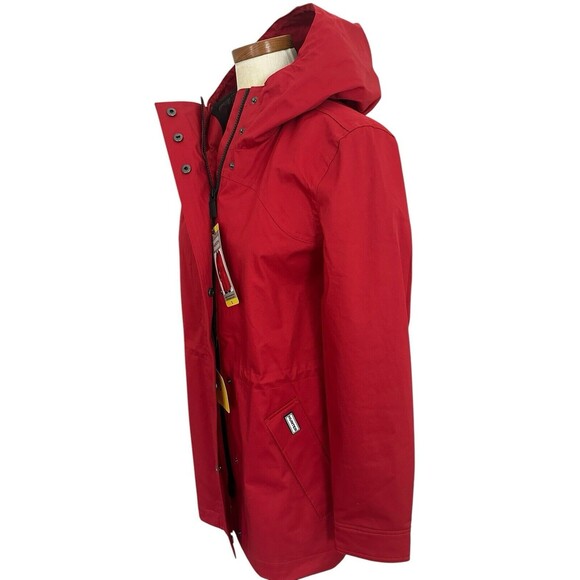 Hunter Water Resistant Cotton Smock Rain Jacket Hood Mesh Lined Drawstring Small - Picture 9 of 16